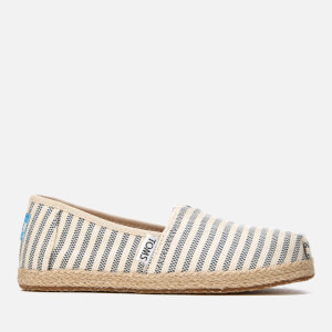 TOMS Kids' Alpargata Woven Stripe Espadrilles - Sky
