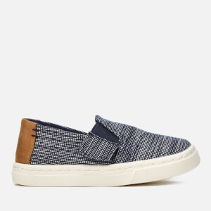 TOMS Toddlers' Luca Chambray Slip-On Trainers - Navy Striped