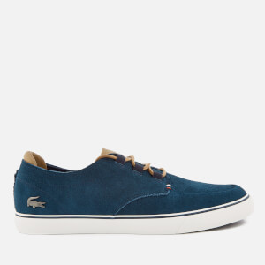 Lacoste Men's Esparre Deck 118 1 Suede Boat Shoes - Navy/Light Brown