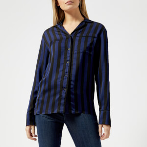 KENZO Women's Medium Stripes Pyjama Top - Black