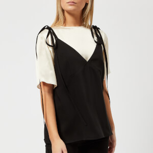 KENZO Women's Soft Crepe T-Shirt Cami Top - Black