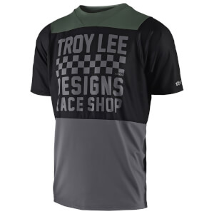 Troy Lee Designs Skyline Short Sleeved Checker Jersey - Black/Grey