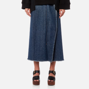 MM6 Maison Margiela Women's 80'S Wash Denim Skirt - Medium Blue