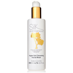 Silk Oil of Morocco Vegan Argan Gel Cleansing Facial Wash 200ml