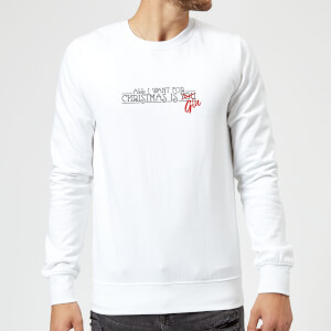All I Want For Christmas Is Gin Sweatshirt - White