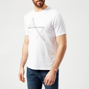 Armani Exchange Men's Script Logo T-Shirt - White