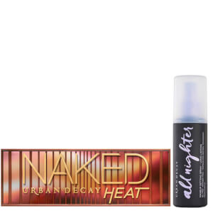 Conjunto de paleta e spray de fixação Urban Decay Naked Heat Palette and Setting Spray Bundle