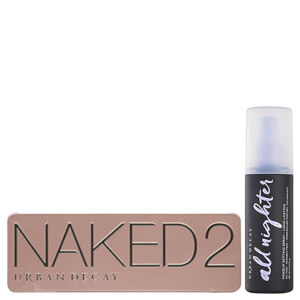 Conjunto de paleta e spray de fixação Urban Decay Naked 2 Palette and Setting Spray Bundle