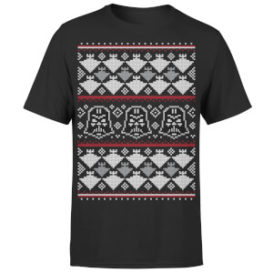 T-Shirt Homme Visage de Yoda et Sabre Star Wars Effet Tricot - Rouge