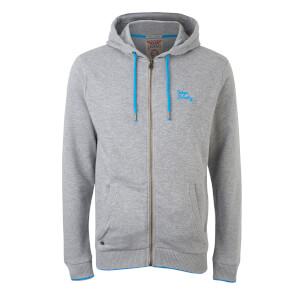 Tokyo Laundry Men's Hanover Zip Through Hoody - Light Grey Marl