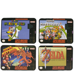 Dessous de Verre Super Nintendo Entertainment System ( Lot de 4)