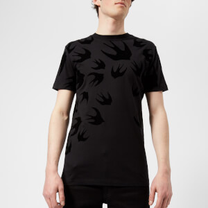 McQ Alexander McQueen Men's All Over Swallow T-Shirt - Darkest Black