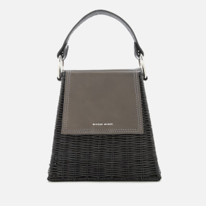 Wicker Wings Women's Tall Tixing Wicker Bag - Grey/Black
