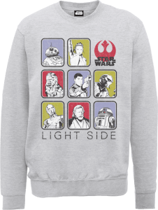 Sweat Homme Star Wars : Les Derniers Jedi Côté Clair - Gris