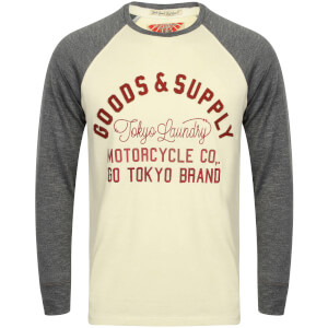 Camiseta manga larga Tokyo Laundry Redwing Cove - Hombre - Beige/gris