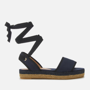 Castañer Women's Worquidea Flat Espadrille Sandals - Azul Marino