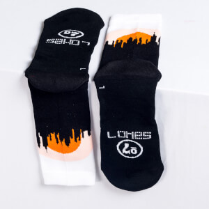 Sako7 New York Skyline Socks - Sunrise