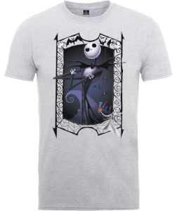 Disney The Nightmare Before Christmas Jack Skellington Zero Pose Grey T-Shirt