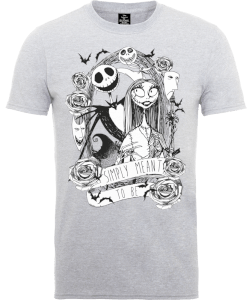 T-Shirt Disney The Nightmare Before Christmas Jack Skellington And Sally Grey