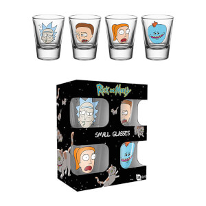 Rick and Morty Faces Shot Glasses