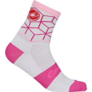Castelli Women's Vertice Socks - White/Raspberry