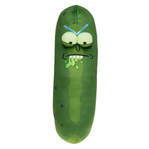Rick and Morty Biting Lip Pickle Rick 7"" Galactic Plushie