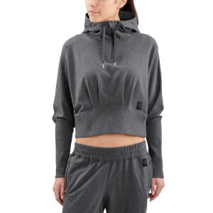 Skins Activewear Women's Spade Light Fleece Hoody - Charcoal Marle