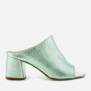 Rebecca Minkoff Women's Selene Heeled Mule Sandals - Rock Green