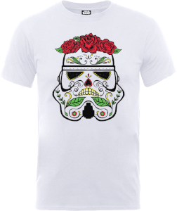 T-Shirt Homme Day of the Dead Stormtrooper - Star Wars - Blanc