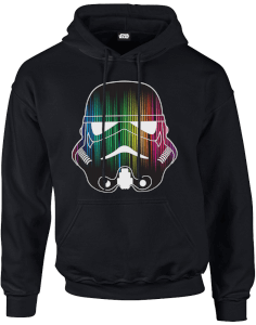Star Wars Verticale Strepen Stormtrooper Hoodie - Zwart