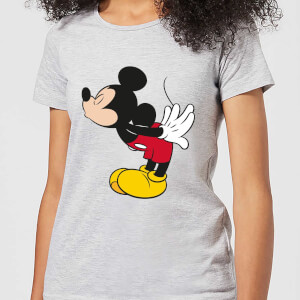 Disney Mickey Mouse Mickey Split Kiss Women's T-Shirt - Grey