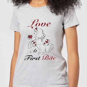 Disney Princess Snow White Love At First Bite Women's T-Shirt - Grey