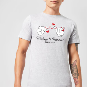 Disney Mickey Mouse Love Hands T-Shirt - Grey