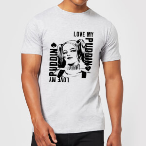 DC Comics Suicide Squad Harley Love Puddin T-Shirt - Grey