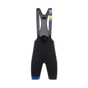 Santini UCI Grandi Campioni Coppi Bib Shorts - Black/Blue