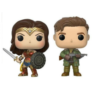 Marvel Steve Trevor & Wonder Woman EXC Pop! Vinyl Figure 2-Pack