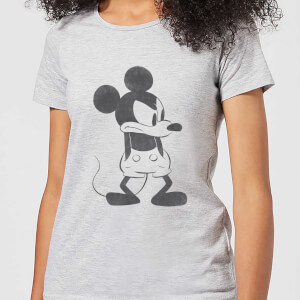 T-Shirt Femme Mickey Mouse En Colère (Disney) - Gris