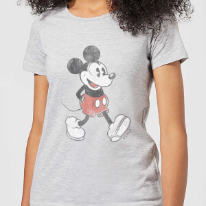 Disney Mickey Mouse Walking Women's T-Shirt - Grey