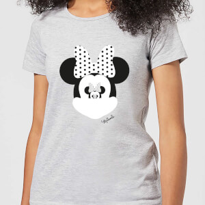 Disney Minnie Mouse Spiegel Illusie Dames T shirt Grijs Disney Minnie Mouse Spiegel Illusie Dames T shirt Grijs