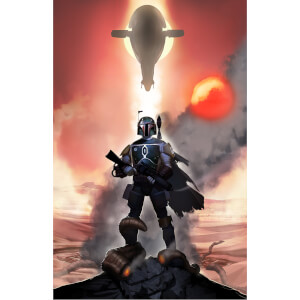 Star Wars: Return Of The Jedi ""Mandalorian Mettle"" Lithograph By Jeremy Saliba (15.5""x24"") Zavvi UK Exclusive