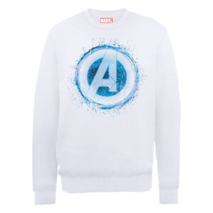 Marvel Avengers Assemble Glowing Logo Sweatshirt - White