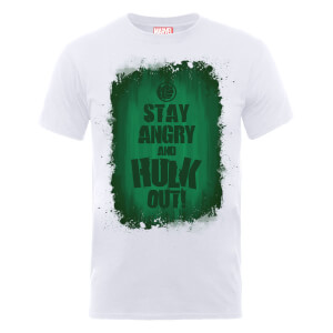 Marvel Avengers Assemble Hulk Stay Angry T-Shirt - White