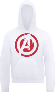 Sweat Femme Marvel Avengers Assemble - Logo Captain America - Blanc