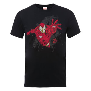 T-Shirt Homme Marvel Avengers Assemble - Iron Man - Noir