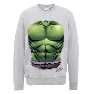 Sudadera Marvel Los Vengadores Torso Hulk - Hombre - Gris