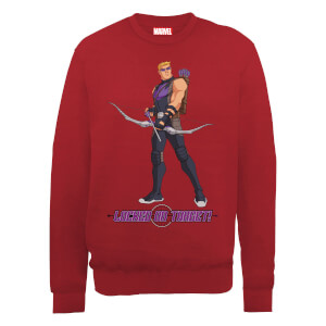 Marvel Avengers Assemble Hawkeye Locked On Sweatshirt - Red