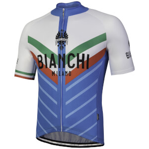 Bianchi Tiera Short Sleeve Jersey - Blue/White