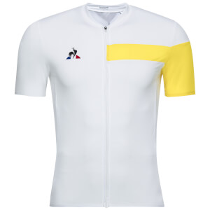 Le Coq Sportif Ultra Light Jersey - White/Yellow