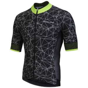 Nalini Naranco Short Sleeve Jersey - Black/Fluro Yellow