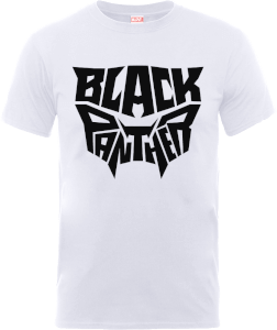 Black Panther Emblem T-Shirt - White